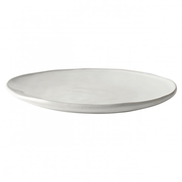 ORGANIC - talerz obiadowy 26,5 cm biały