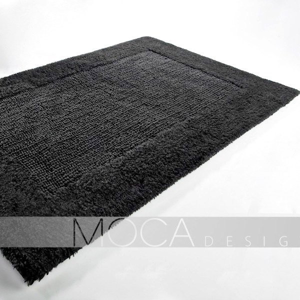 Antracytowy dywanik łazienkowy Moca Design