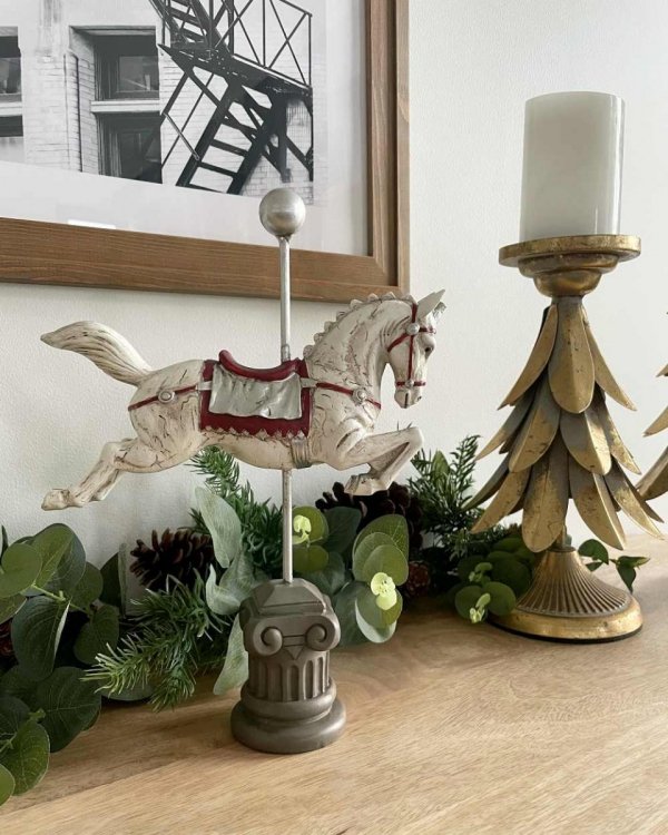 Dekoracja konik z karuzeli - wys. 29 cm