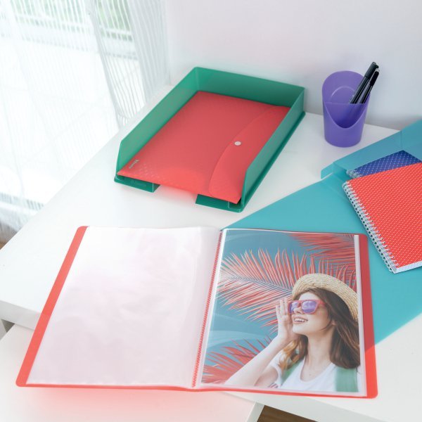 Album ofertowy na dokumenty A4 60 kieszeni Colour`Breeze niebieski 626232 ESSELTE