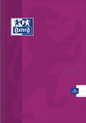 Zeszyt szkolny A5 Brulion 96 kartek w linię 90g laminowany TOUCH 400091176 OXFORD