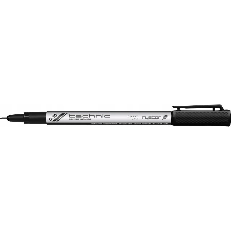 Cienkopis kreślarski TECHNIC 0,3mm czarny 405-030 RYSTOR