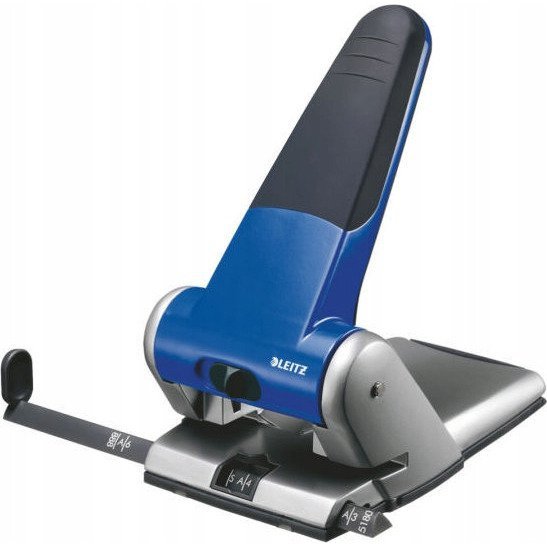 Dziurkacz mocny LEITZ niebieski 65 kartek 51800035