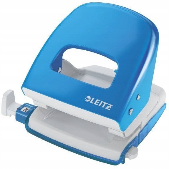 Dziurkacz 5008 LEITZ duży metalowy 30 kartek jasno niebieski 50080030