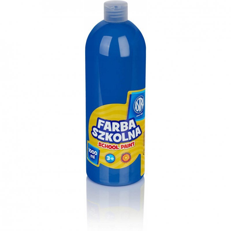 Farba plakatowa szkolna 1000ml ciemna niebieska 301217048 ASTRA