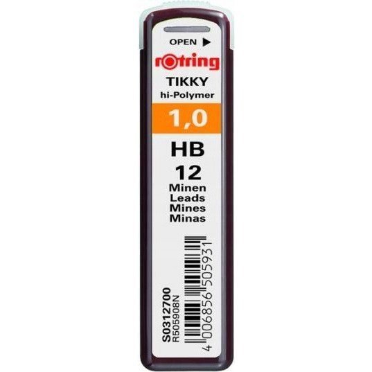 Grafity 1,0mm HB do ołówków automatycznych ROTRING S0312700