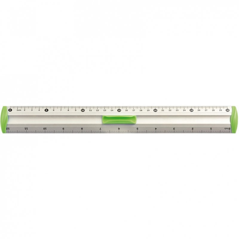 Linijka aluminiowa 30cm uchwyt zielony BL040-ZC TETIS