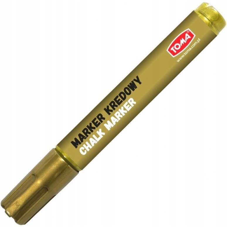 Markery kredowe końcówka 15x8mm -złoty TOMA