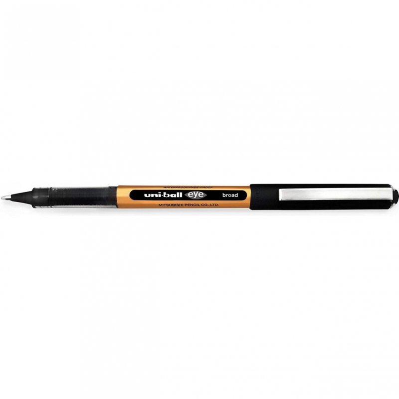 Pióro kulkowe 1mm UNI UB-150-10 czarny obudowa złota