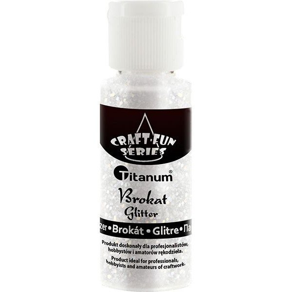 Brokat w buteleczce 20ml biały 307828 TITANUM