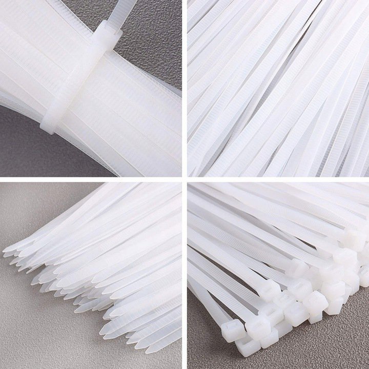 Opaska zaciskowa/opaska kablowa/zip/raps/trytytka 300x4,8mm (100szt) biała LEXTOOL (LXOP27)
