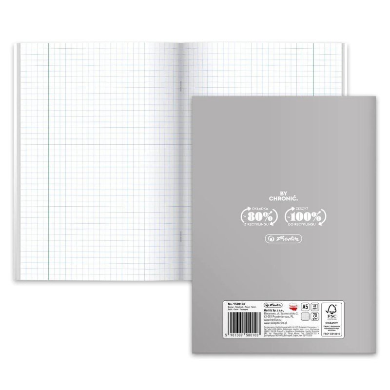 Zeszyt szkolny przedmiotowy A5 60 kartek w kratkę 70g RELIGIA 9500103 HERLITZ