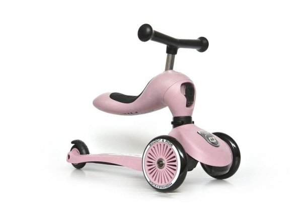 SCOOTANDRIDE Highwaykick 1 2w1 Jeździk i hulajnoga 1-5 lat Rose