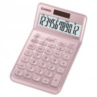 Casio Kalkulator JW 200 SC PK, różowy, 12 miejsc, uchylny wyświetlacz, podwójne zasilanie