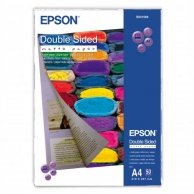 Epson Double-Sided Matte Paper, biała, 50, szt. szt., C13S041569, do drukarek atramentowych, 210x297mm (A4), A4, 178 g/m2, możliwo
