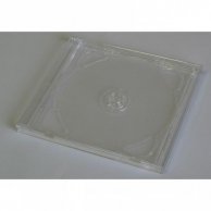 Box na 2 szt. CD, przezroczysty, przezroczysty tray, No Name, 10,4 mm