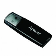 Apacer USB Flash Drive, 2.0, 8GB, AH322 8GB Flash Drive, czarny, AP8GAH322B-1