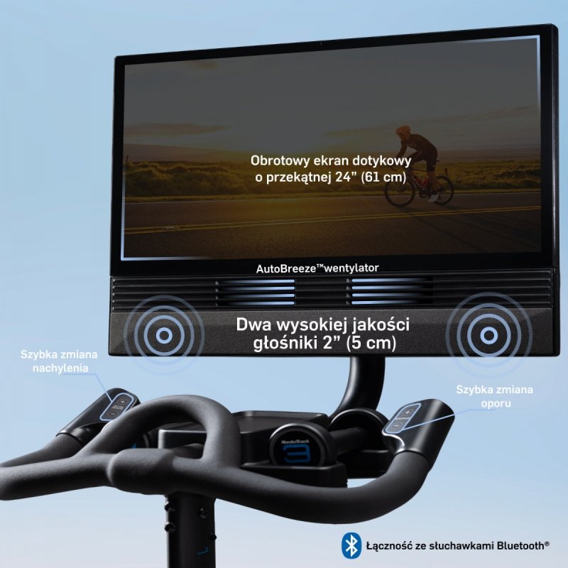 Rower spiningowy NordicTrack X24  + członkostwo iFit na 1 rok