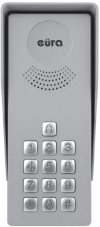 DOMOFON ''EURA'' ADP-36A3 ''INGRESSO BIANCO'' - 1-rodzinny, kaseta zewnętrzna z szyfrato