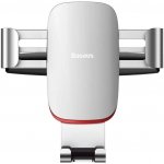 Baseus Metal Age Gravity Car Mount metalowy samochodowy uchwyt grawitacyjny na slot CD srebrny (SUYL-J0S)