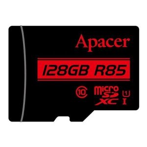 Karta pamięci microSDXC Apacer R85 128GB (85/10 MB/s) Class 10 U1 + Adapter