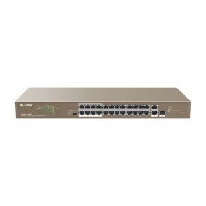 Switch niezarządzalny IP-COM By Tenda F1126P-24-250W 24x 10/100 Mb/s 2x1GbE Mb/s 250W