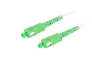 Patchcord światłowodowy Lanberg SM SC/APC-SC/APC SIMPLEX 3.0mm G657B3 30m biały