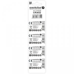 EVERACTIVE BATERIA LITOWA CR3032 BLISTER 4 SZT. CR30324BL