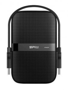 Dysk zewnętrzny HDD Silicon Power Armor A60 (2TB; 2.5; USB 3.2; 5400 obr/min; Black; SP020TBPHDA60S3A)