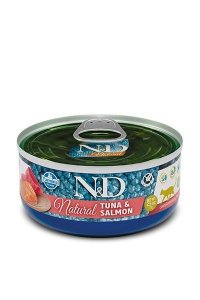 FARMINA N&D Cat Natural Tuńczyk&Łosoś - mokra karma dla kota - 140 g