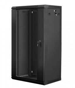Szafa rack Lanberg WF01-6422-10B (22U; 1082mm / 600mm / 450 mm; wisząca; Otwierane; 19''; kolor czarny)