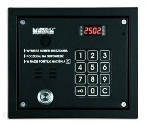 Laskomex CP-2503TP czarna Panel audio z czytnikiem kluczy Dallas