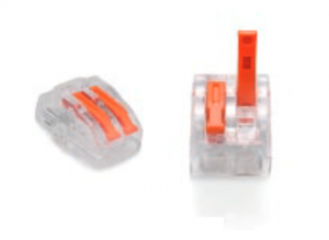 ZŁĄCZKA DO PRZEWODÓW ZATRZASKOWA 0,2-4,0mm2 PC-232 2GNIAZDA (1szt.)
