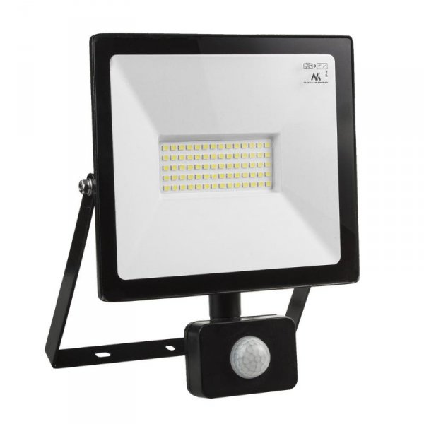 Naświetlacz LED z czujnikiem ruchu Maclean MCE650 CW slim Cold White 50W, IP44