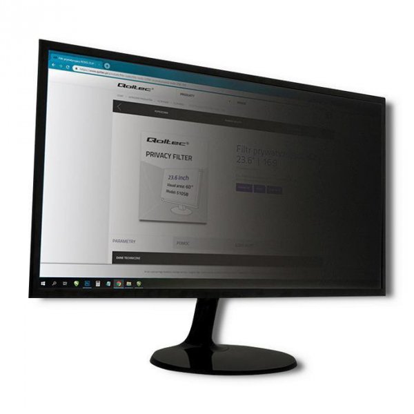 Filtr prywatyzujący RODO Qoltec 27&quot; (16:9)