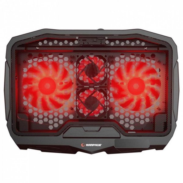 Podstawka chłodząca Rampage AD-RX34 pod laptop 12,1-17&quot; regulowana czarna