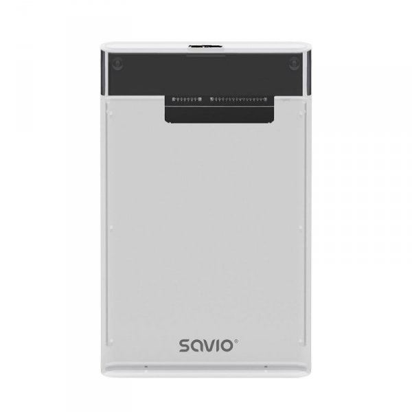 Obudowa na dysk HDD/SDD SAVIO AK-66, USB 3.0, 2,5&quot;, transparentny