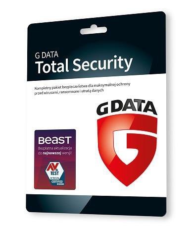 Oprogramowanie G DATA Total Security 1PC 3lata karta-klucz