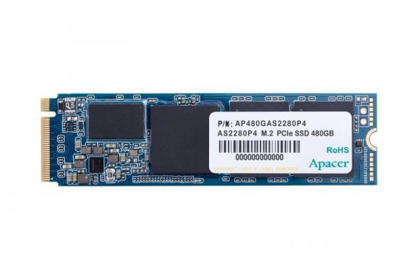 Dysk SSD Apacer AS2280P4 512GB M.2 2280 PCIe Gen3 x4 NVMe (2100/1500 MB/s) 3D TLC