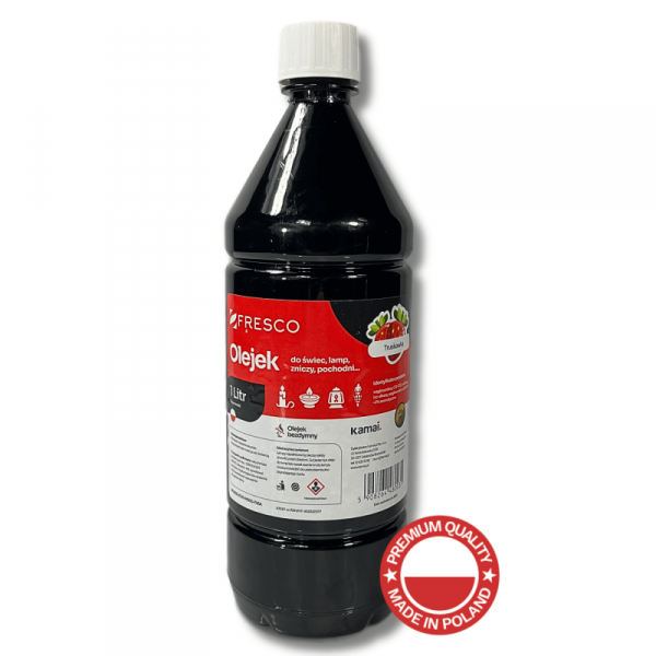 Paliwo olej do lamp, pochodni i świec 1,0L TRUSKAWKA