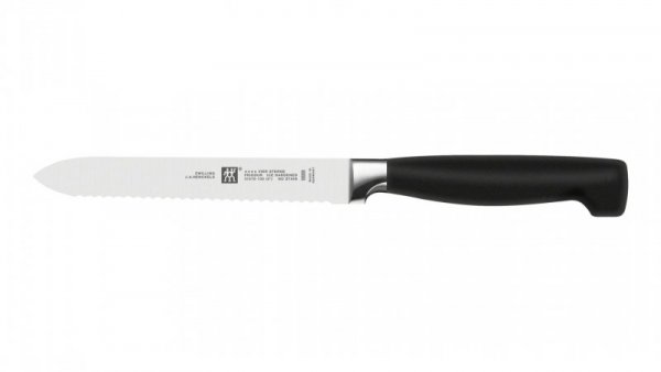 Zestaw noży ZWILLING Four Star 35068-002-0 (Blok do noży, Nożyce x 1, Nóż do warzyw i owoców (10 cm), Nóż do wędlin (16 cm), Nóż