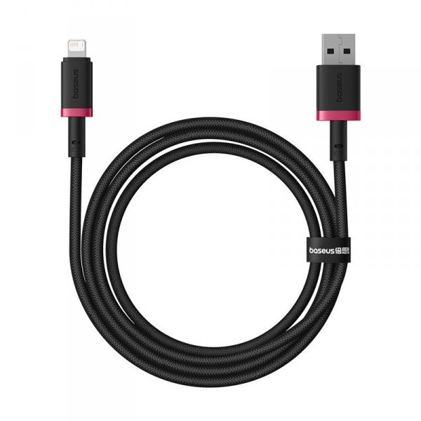 Kabel Baseus Dura 2.4A 1m (czerwono-czarny)