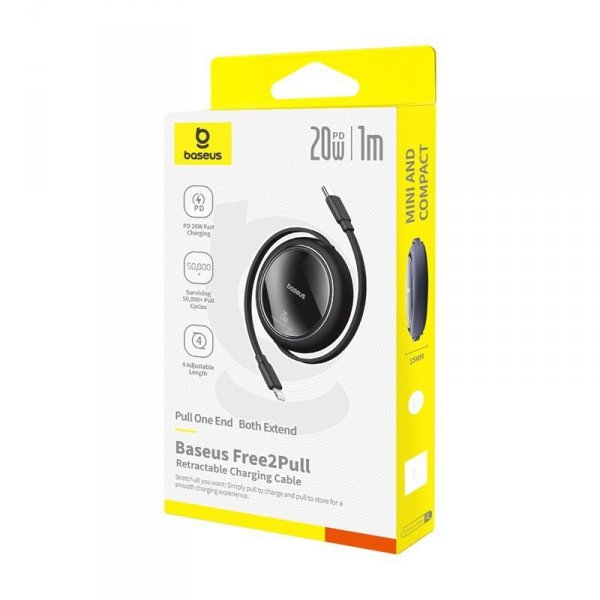 Kabel Baseus Free2Pull 20W 1m (czarny)