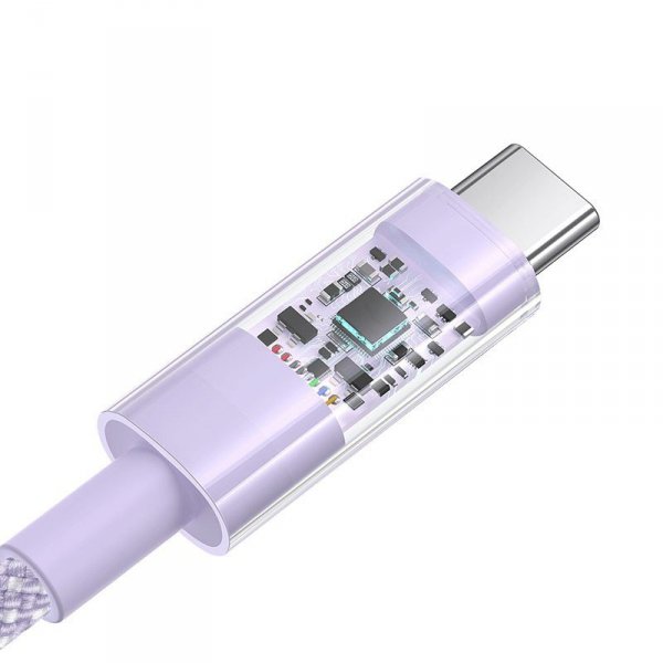 Kabel Baseus Gem USB-USB C 100W 1m (fioletowy)