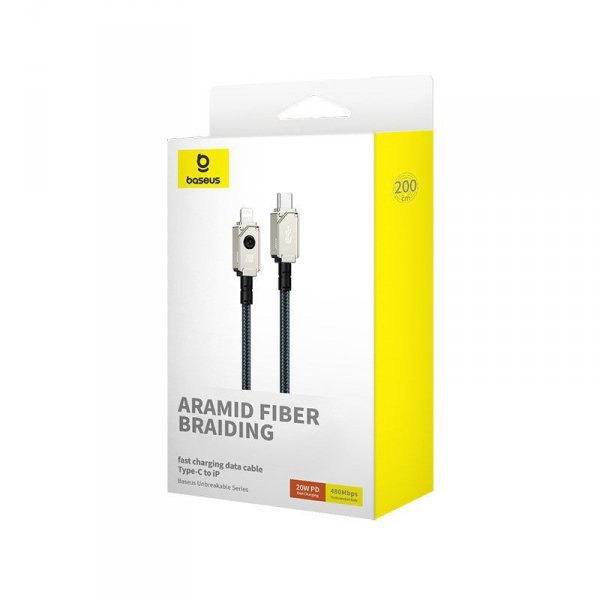 Kabel Baseus Unbreakable USB C-IP 20W 2m (biały)