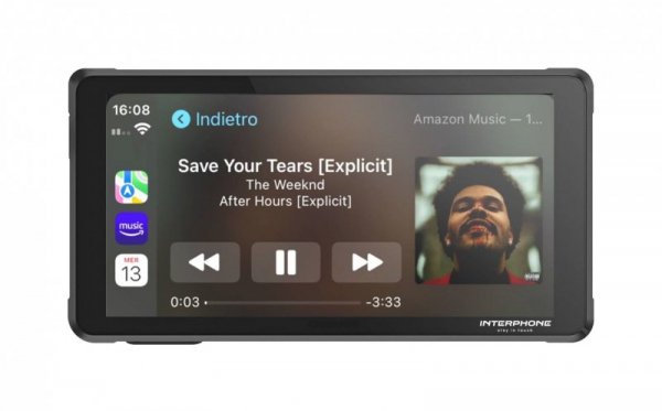 Wyświetlacz INTERPHONE RIDE SYNC (CAR PLAY / ANDROID AUTO)