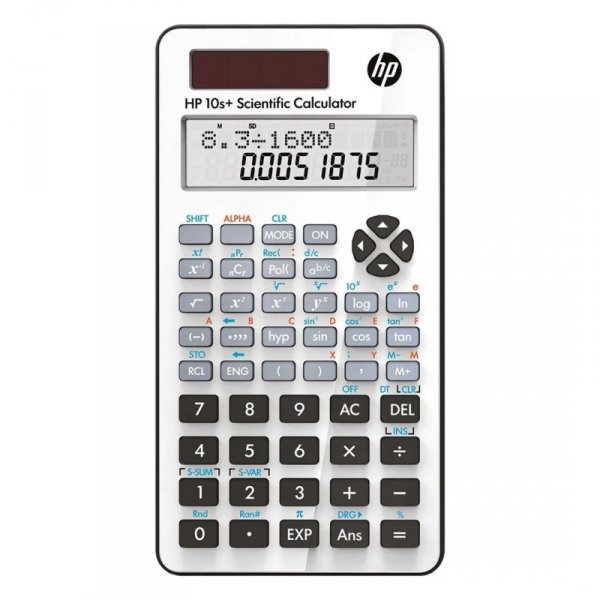 HP Kalkulator naukowy biurowy HP 10SPLUS/INT BX, 240 funkcji, 147x77x24mm, biały
