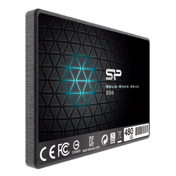 Dysk SSD Silicon Power S55 480GB 2,5&quot; SATA III 560/530 MB/s (SP480GBSS3S55S25)