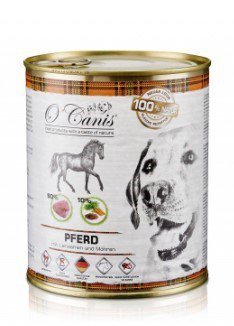 O&#039;CANIS Konina z warzywami i siemieniem - mokra karma dla psa - 800 g