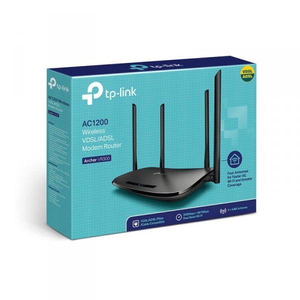 Router TP-LINK Archer ARCHER VR300  Bezprzewodowy router/modem VDSL/ADSL AC1200